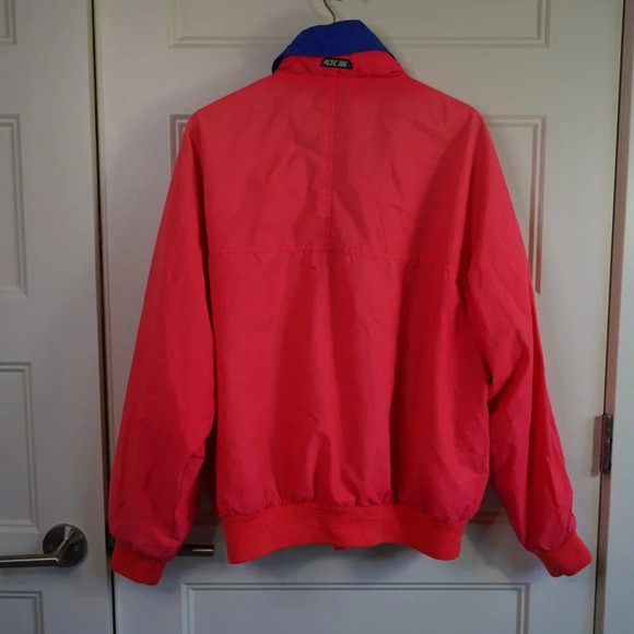 Pacific Trail Jacket Windbreaker Hot Pink Vintage‎ 90s Men's Neon SZ L Retro - Picture 2 of 7
